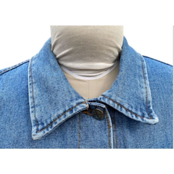 Planet X Vintage Denim Vest Sz. 1X - Picture 8 of 10